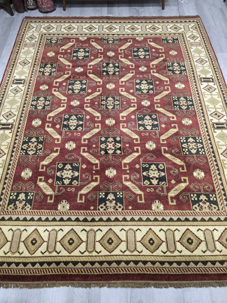New 8x10 Indo Kazak Handwoven Rug
