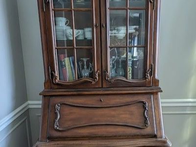 Secretary Desk Cabinet Solid Wood