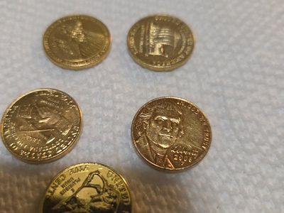 Gold plated westward nickels