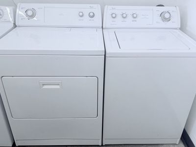 Whirlpool Imperial Series Washer & Dryer Set - White, Top Load, Heavy Duty