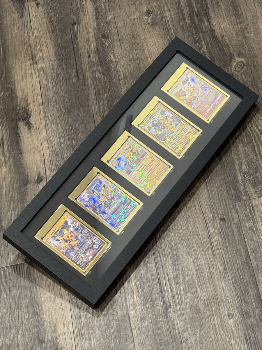 Framed Pikachu Holo (Fan Art) Pokémon Cards