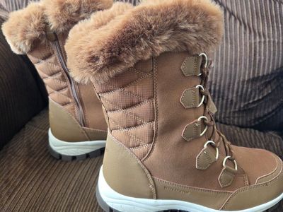 Dream Pairs brown fur lined boots
