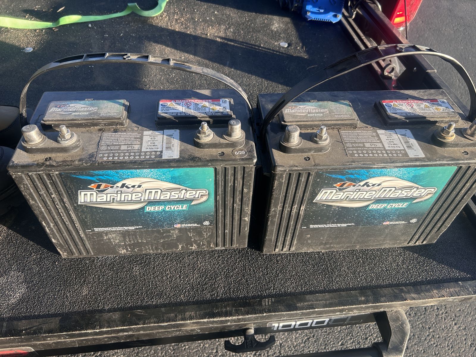 12 volt 675 CCA deep cycle batteries x2