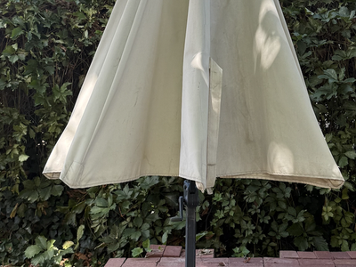 360° Rotation Patio Umbrella + Heavy-Duty Stand