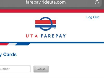 UTA Farepay Card $290 Of Fare for $140