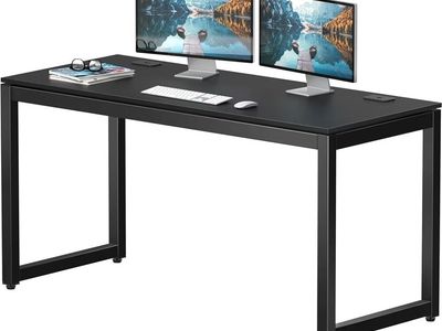SHW 55-Inch ArtWork Solo Desk – Black – Brand New in Box #536