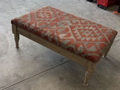 Large Solid Wood Ottoman / Bench – 48” X 30