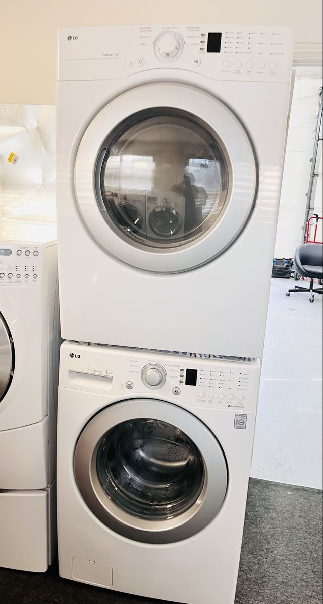 LG stackable washer and dryer set