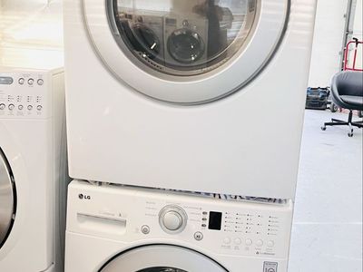 LG stackable washer and dryer set