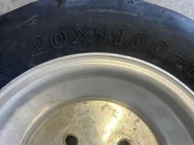 Rims and tires.