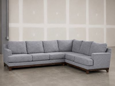 Beautiful Gray Sectional Couch - Delivery Available