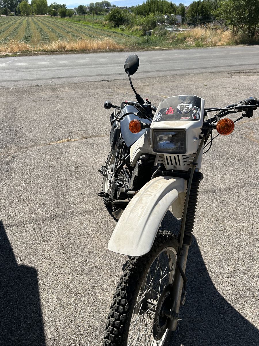 Kawasaki KLR250 1985 title in hand