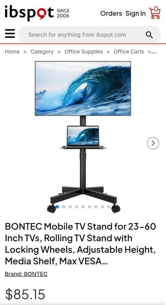 Mobile TV Stand with tilt