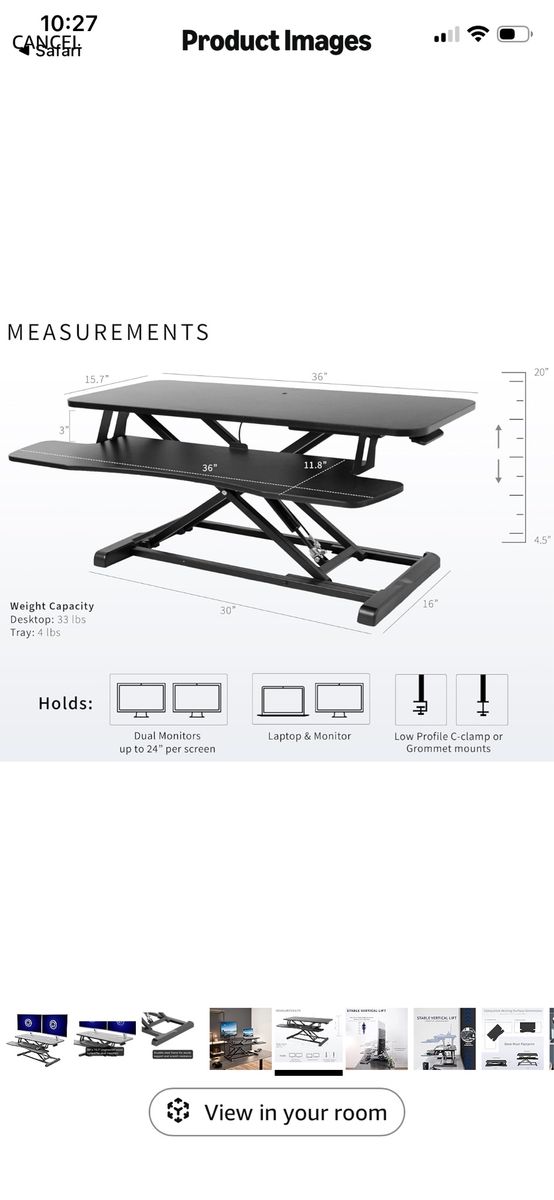 New In Box VIVO Desk Riser
