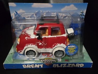 Chevron Cars Brent Blizzard SUV Toy Car with Snowboard and Boots - New in Box