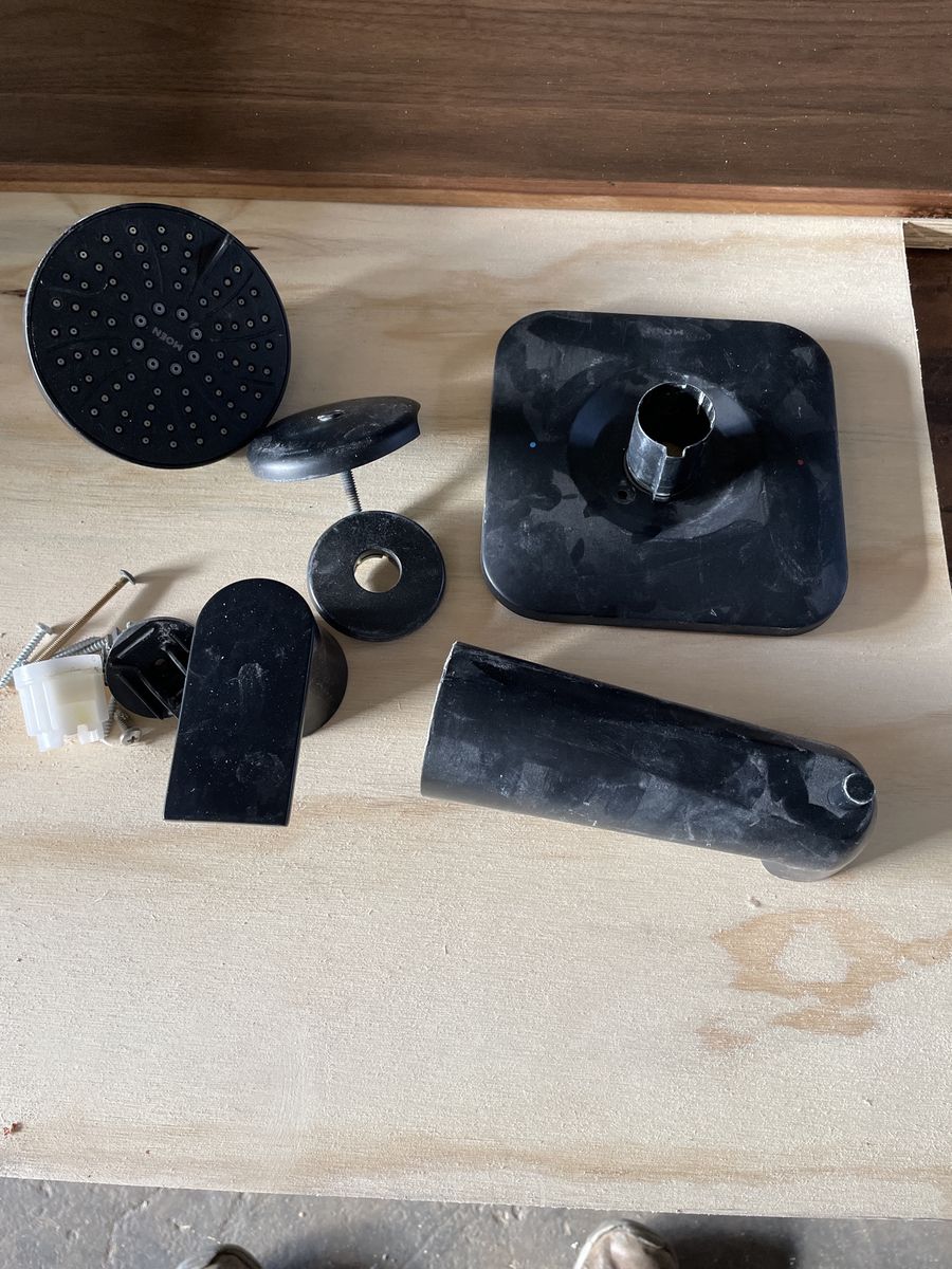 Black Tub And Shower Hardware For Moen Positemp