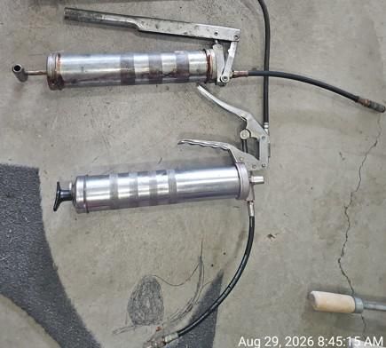 2 ea used Grease guns with grease