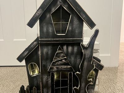 Kirklands LED Wooden Haunted House