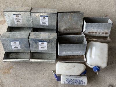 Rabbit feeders and waterers