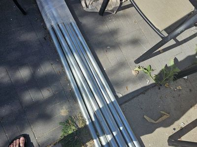 Galvanized Steel Conduit Pipes, 6 foot lengths, Set of 8