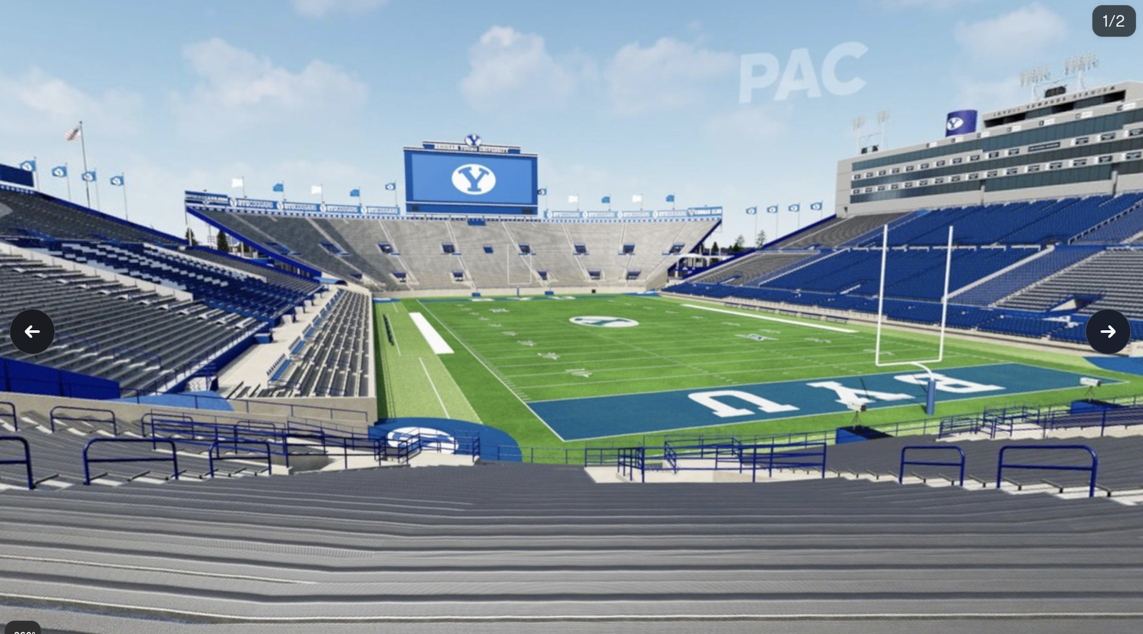 BYU vs Notre Dame Section 27 Row 34 seat 15-16