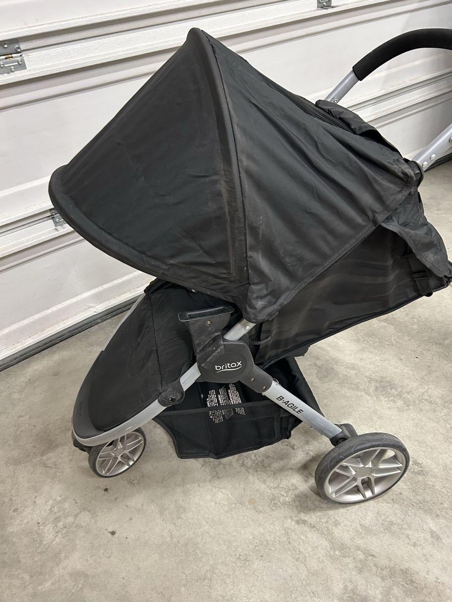 Britax B-AGILE Lightweight Stroller - Black & Silver