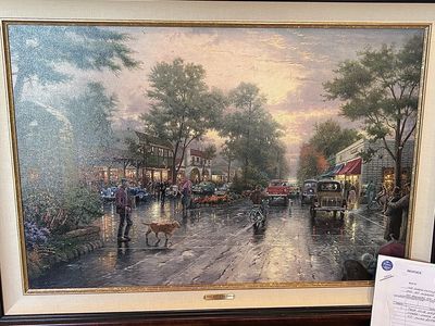 Thomas Kinkade limited ed framed with COA