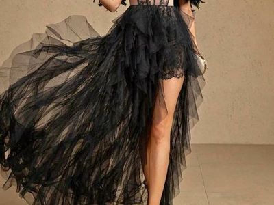 Black formal prom dress