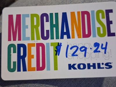 Kohls merchandise card