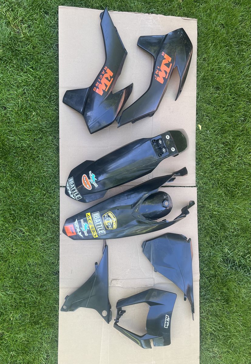 KTM Plastic Kit Black 2014-2016 EXC, EXCF, XCF, XCFW, XCW, XCFW