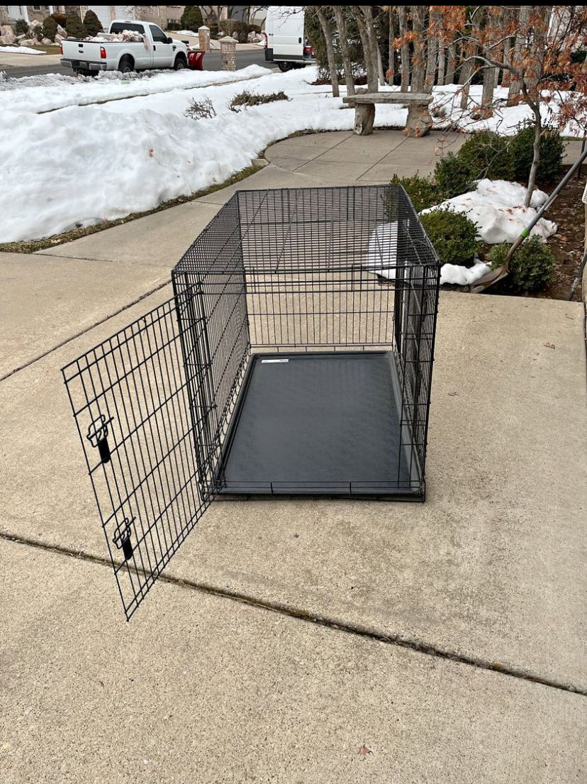 48” xxl huge dog crate kennel folding wire unit