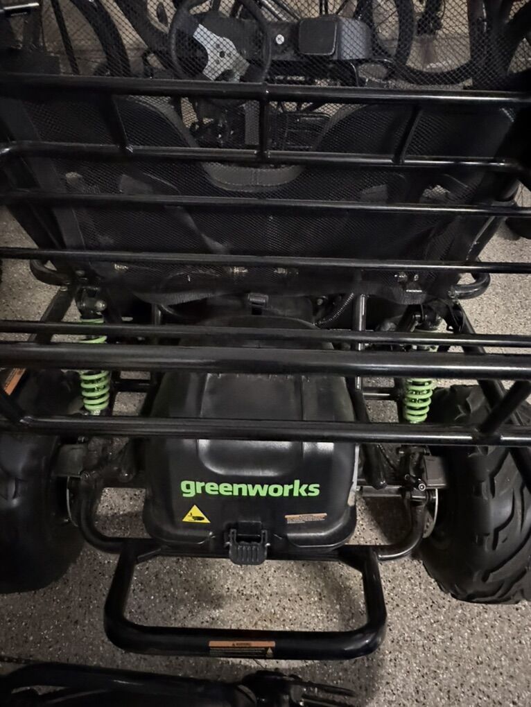 Greenworks 60v electric Go kart 2 seater