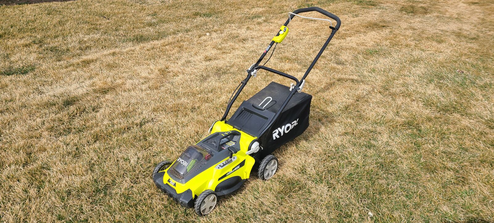 Ryobi 16 inch electric lawnmower with battery included
