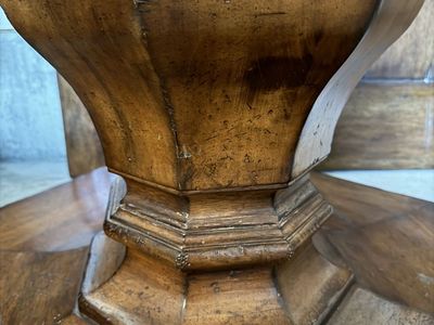 Bernhardt Designer Brand Pedestal Wood Dining Table 54” x 54” top