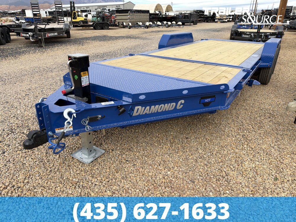 7x20 Diamond C HDT 207 Tilt Trailer - 15.5K GVWR - 14 Ply Tires