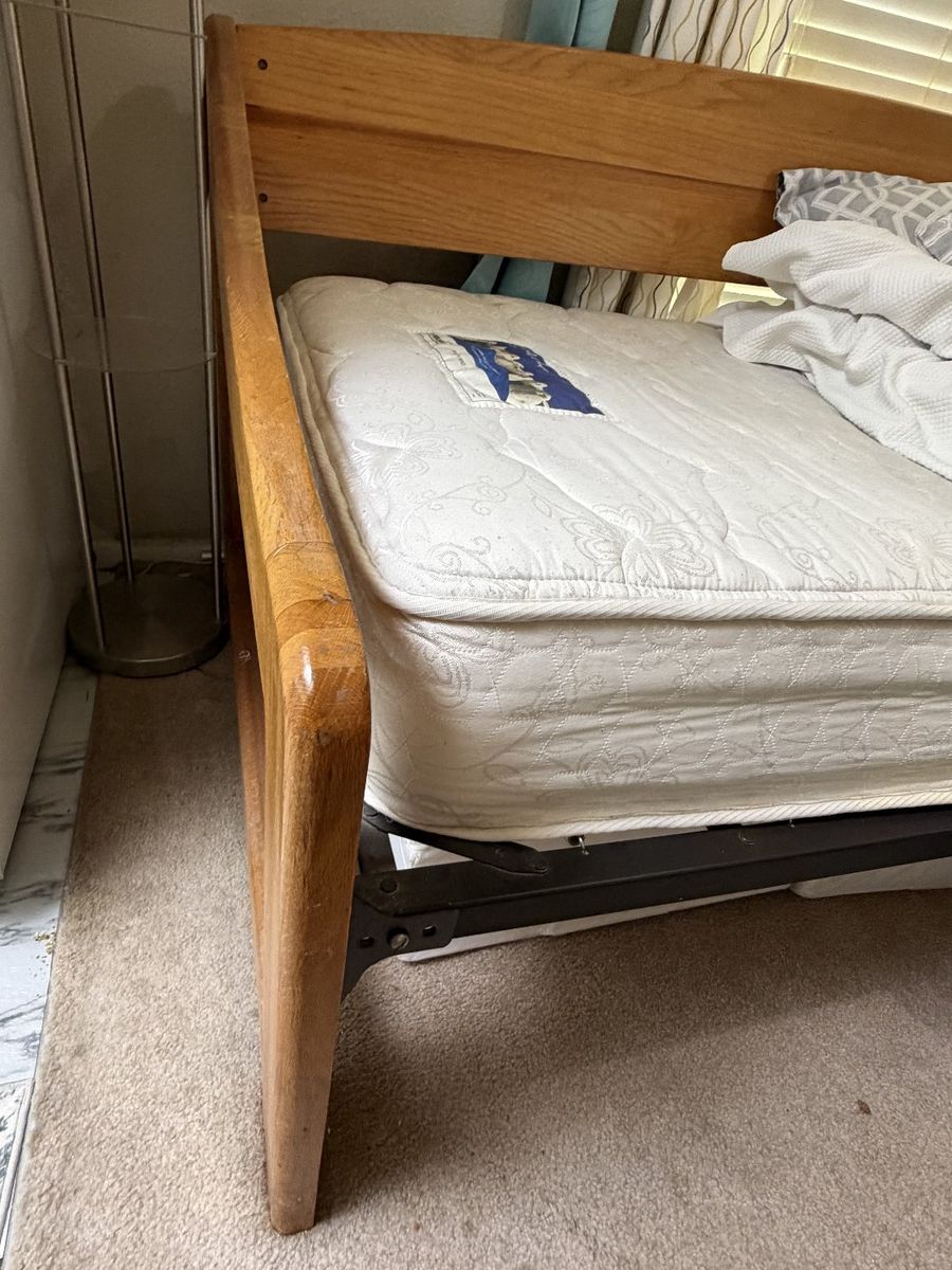 Wooden Daybed and Mattress