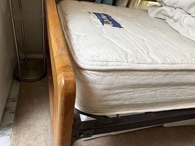Wooden Daybed and Mattress