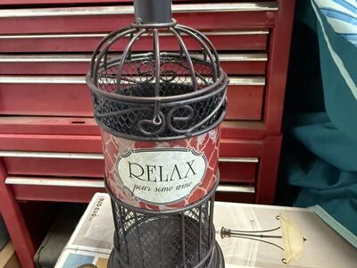 Wire Metal Wine Holder, Or Candle Holder