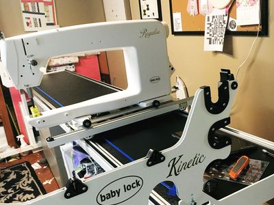 Baby Lock Regalia Longarm Quilting Machine w/ 10’ Kinetic Frame + Pro-Stitcher – Great Condition
