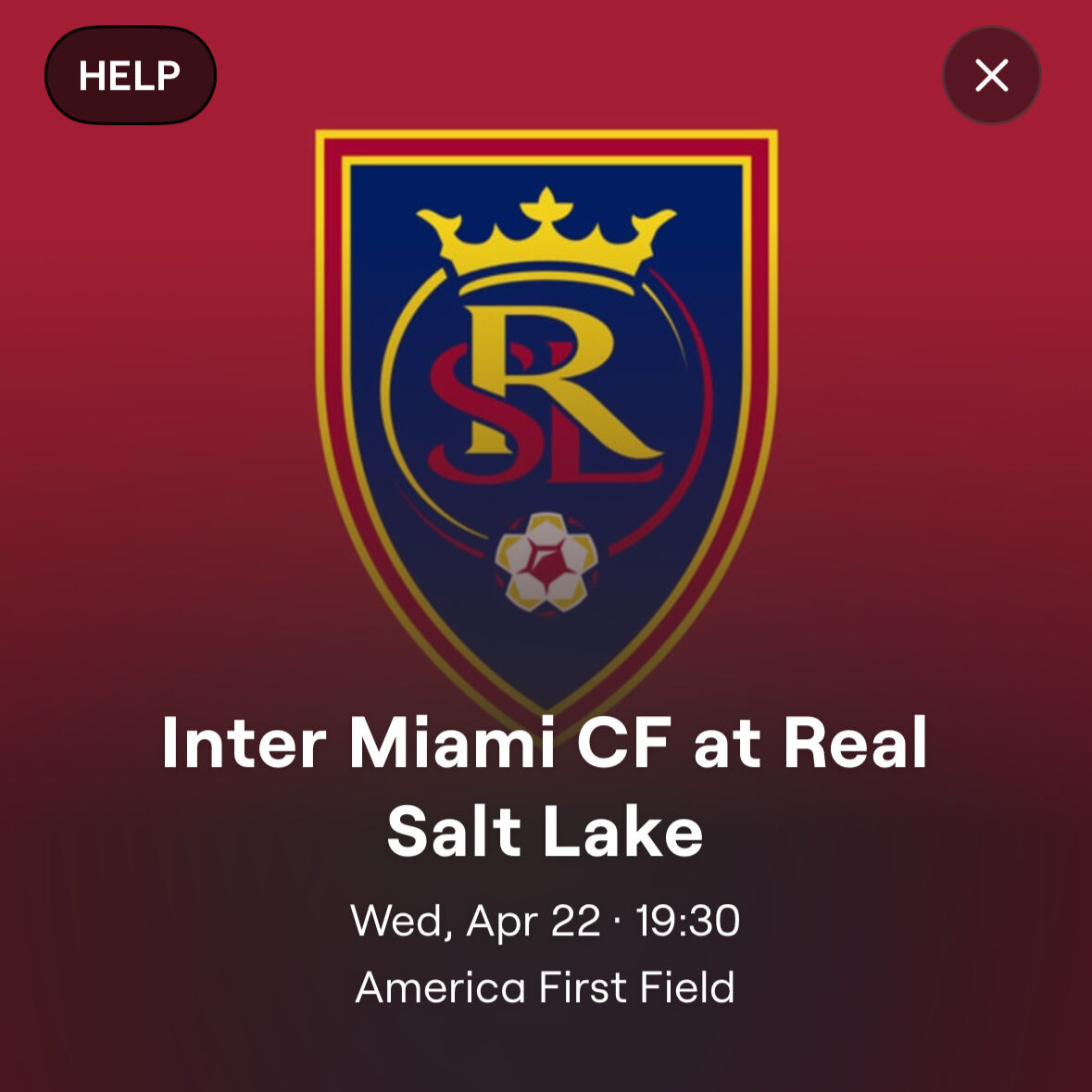 RSL vs MIA April 22 Messi