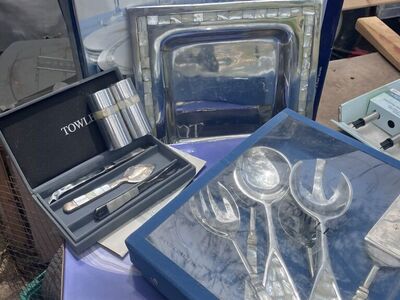 Towle Silversmiths Mother of Pearl Serving Pieces