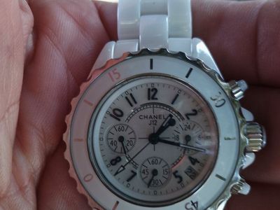 Chanel J12 White Ceramic Chronograph Watch