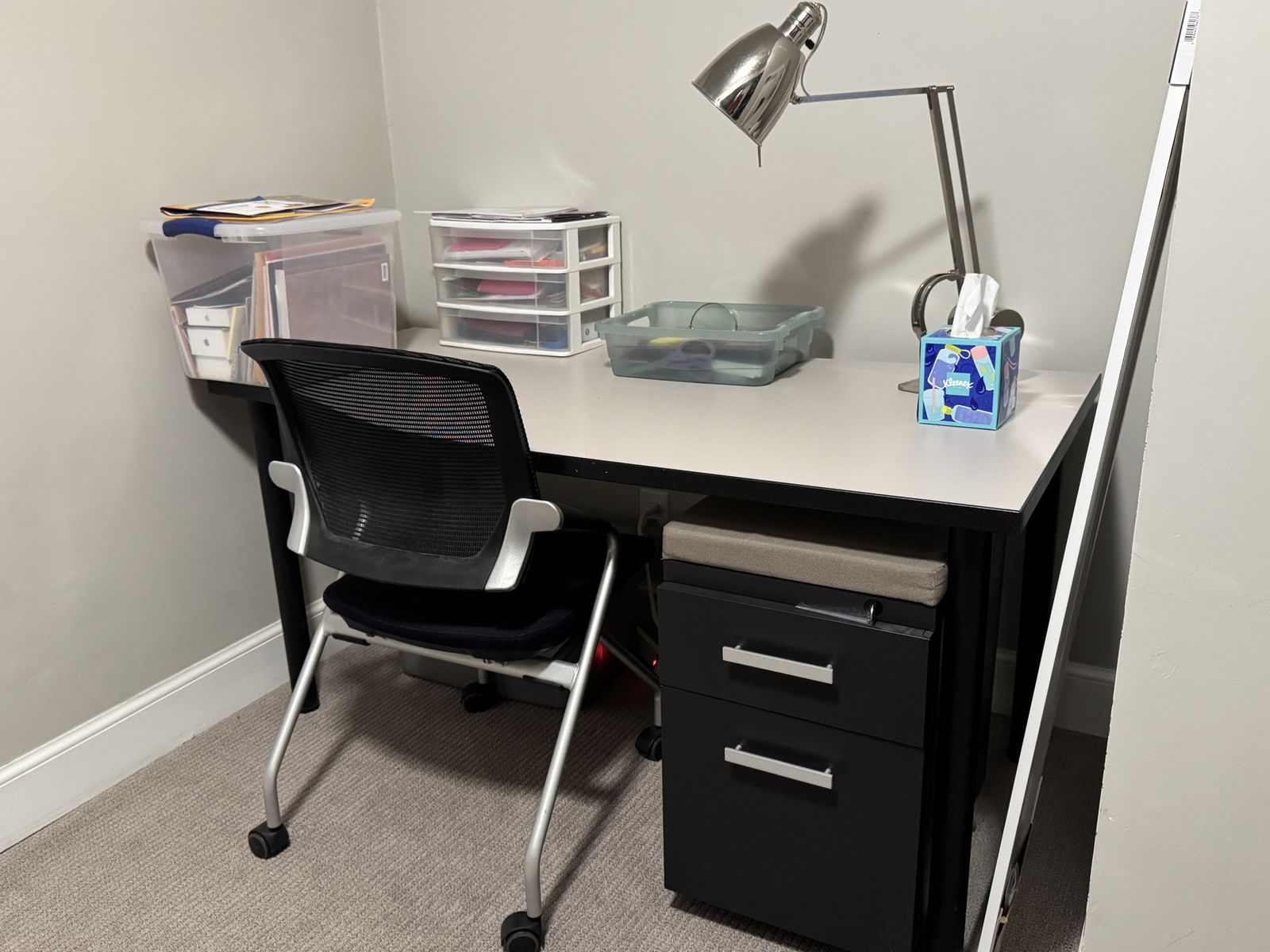 Office Desk with Storage -Perfect for Home Office or Student