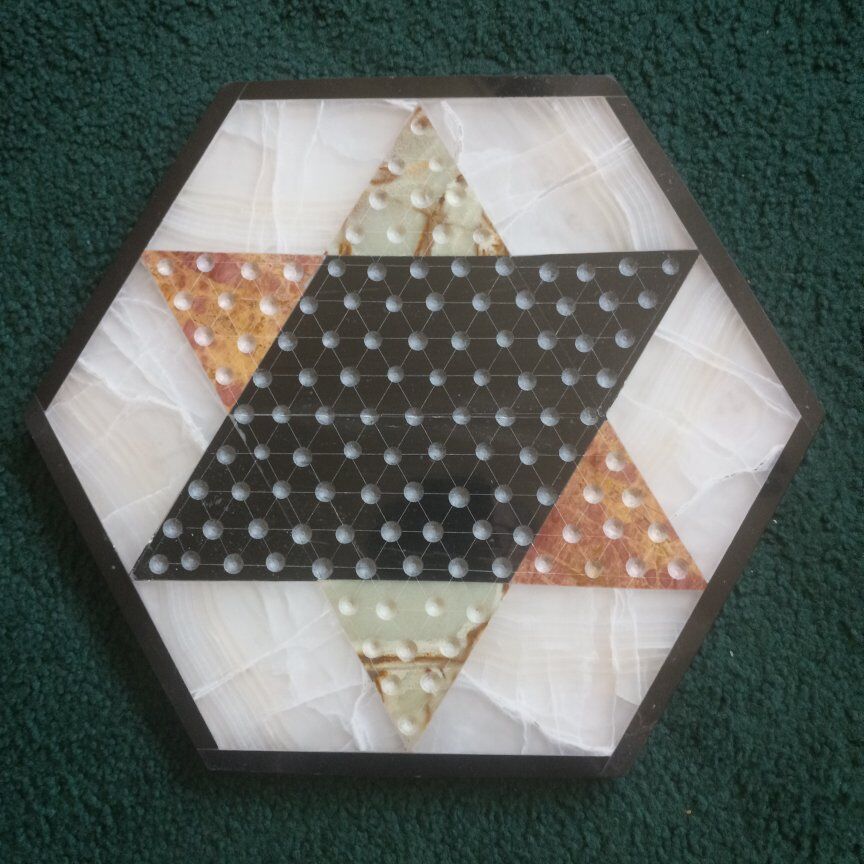 2 GAME BOARDS CHESS & CHINESE .MARBLES