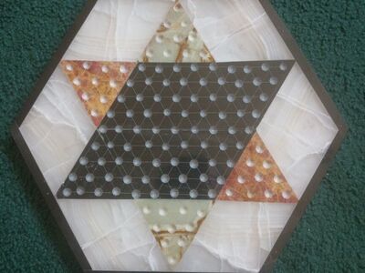 2 GAME BOARDS CHESS & CHINESE .MARBLES