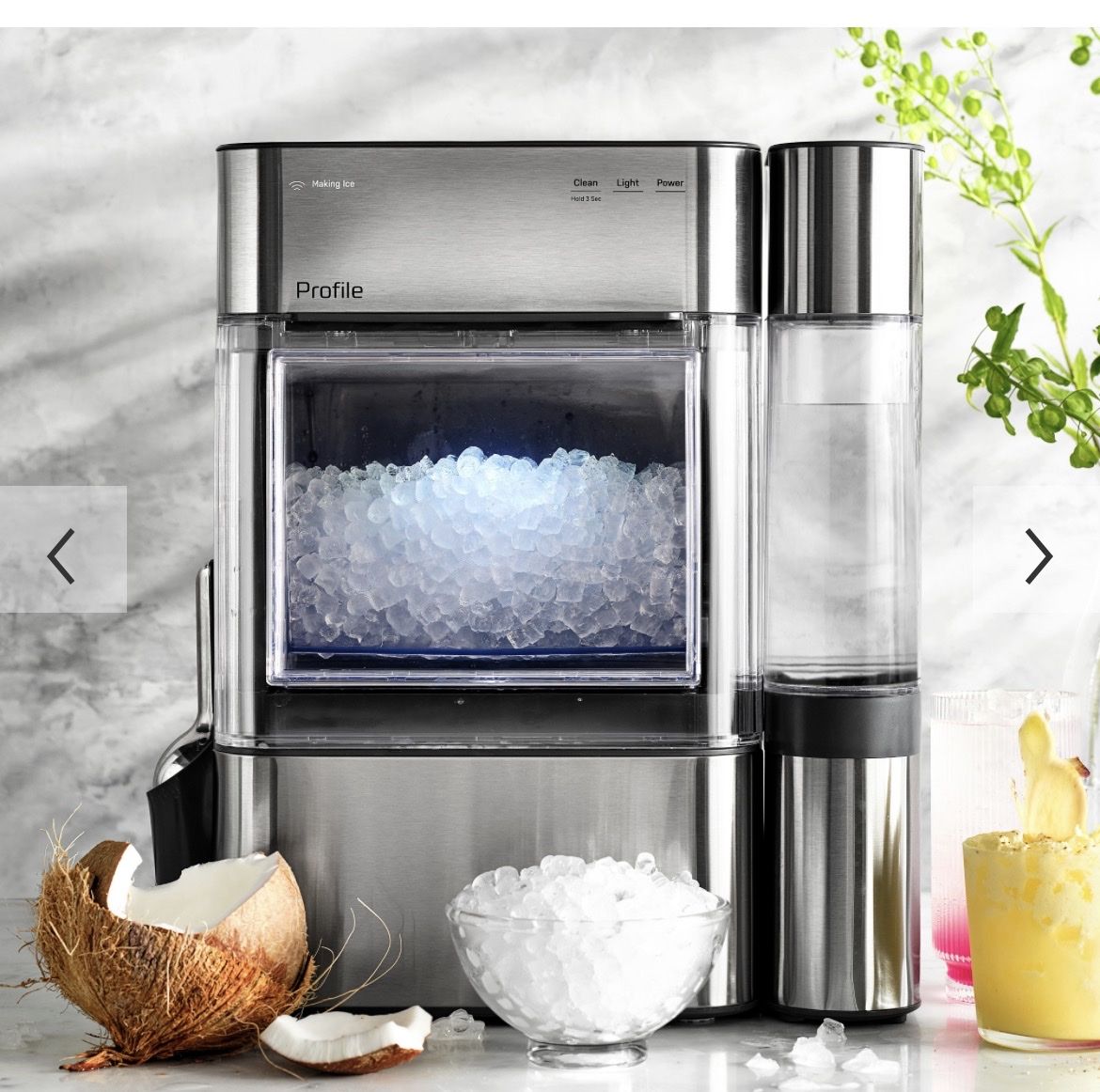 GE Profile Opal 2.0 Nugget Ice Maker with Side Tank - Stainless Steel