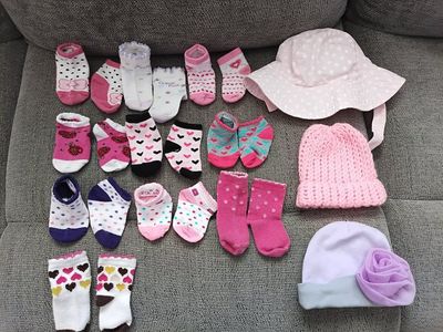 Baby Sock/hat Lot