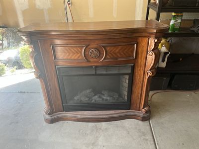 Wooden Fireplace