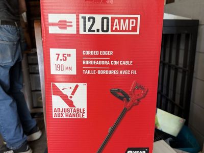 CRAFTSMAN CMEED400 7.5" 12.0 Amp Corded Electric Edger with Adjustable Aux Handle, New