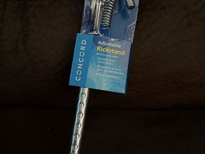 CONCORD Adjustable Kickstand for Bicycles, Fits Most 22-26" Bikes, Durable Aluminum Alloy